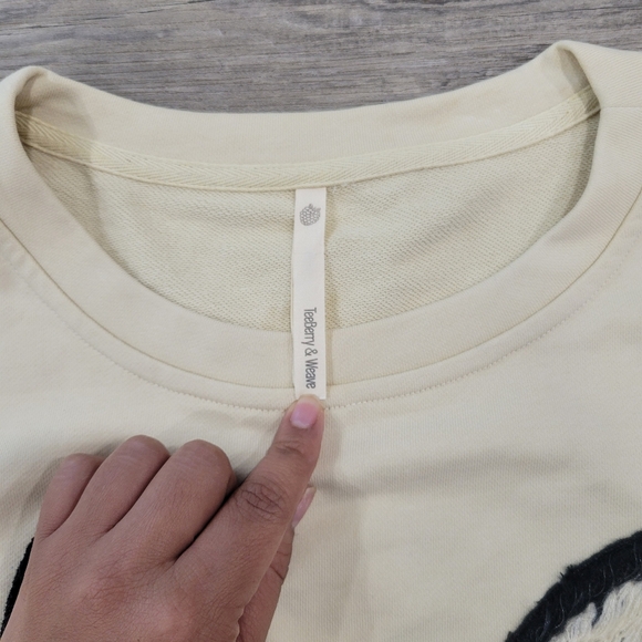 Teeberry & Weave Unique Embroidered Cat Crew Neck Pull Over Size XL - Picture 13 of 14